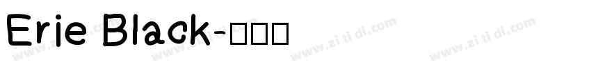 Erie Black字体转换